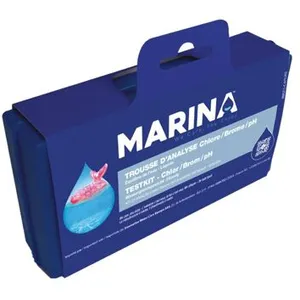 Trousse d'analyse eau piscine Chlore/Brome/pH - Marina pas cher