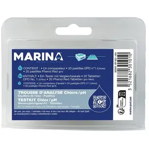 Trousse d'Analyse Chlore/pH Pastilles - MARINA pas cher