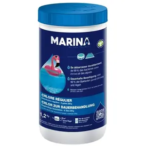 MARINA Chlore Régulier Galets 200G 1,2KG Piscine pas cher