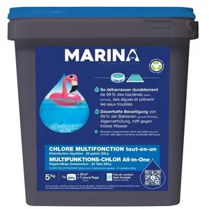 MARINA Chlore Multifonction Galets 200G 5KG PiscineVendu parcdiscount