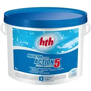 Chlore lent HTH Maxitab - 5 actions - désinfecte, combat les algues, c...Vendu parcdiscount