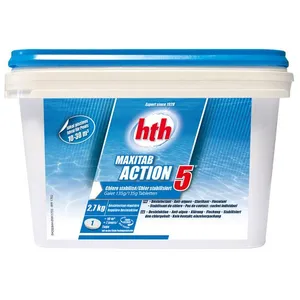 Chlore 5 actions en galets Maxitab 2,7 kg - HTH pas cher