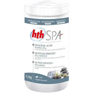 Oxygène actif pastilles pour spa 12 kg - HTH pas cher