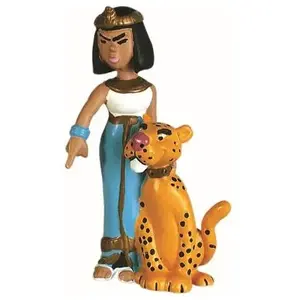 Figurine Cléopâtre panthère - PLASTOY - 60513 - Pour Enfant - Noir pas cher