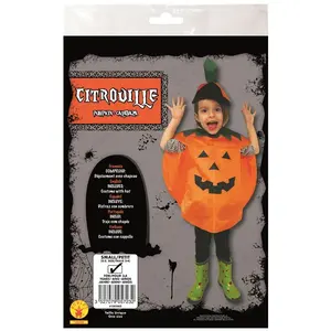Poncho citrouille enfant - OrangeVendu parbol