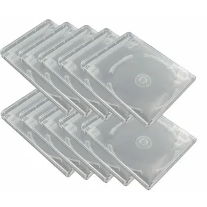 EASYPACK 10 boîtiers transparents pour clé USB et DVD pas cher
