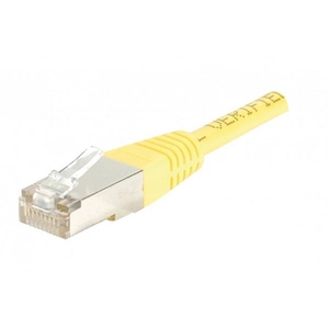 EXC CUC Cordon RJ45 patch FTP CAT 5e Jaune - 0,50 m pas cher