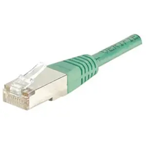 EXC Exertis Connect Câble de raccordement F/UTP, CAT.5e, vert, 1.0 m Câble de raccordement avec protection contre les (F/UTP, CAT5e, 1 m), Câble réseau pas cher