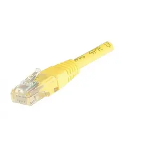 EXC CUC Cordon RJ45 patch UTP CAT 5e Jaune - 2,00 m pas cher