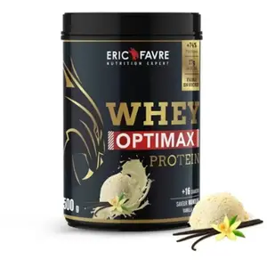 Whey concentrée Eric Favre - Whey Optimax Protein - Vanilla 500g pas cher