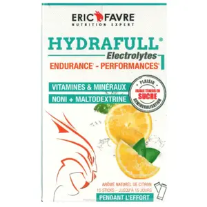 Formule délectrolytes Eric Favre - Hydrafull Electrolytes - Citron Boite de 15 pas cher