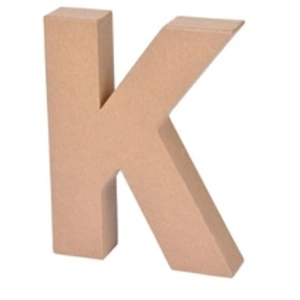 HOMEA Décoration Murale Lettres Carton K 18cm Naturel pas cher