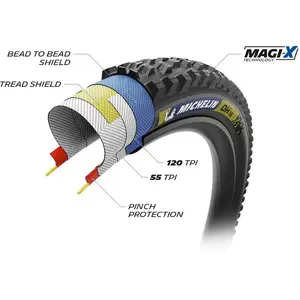 Michelin Pneu Vtt Dh16 Racing Tubeless 27.5´´ X 2.40