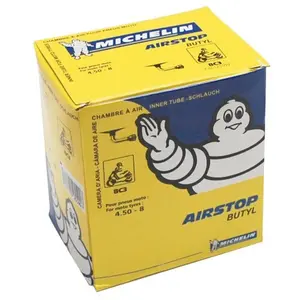 Chambre a air 8'' 4.50-8 michelin 8c3 valve coude 90°