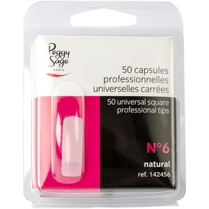 Capsules carrées universelles n°6 - Peggy Sage - Faux ongles pas cher