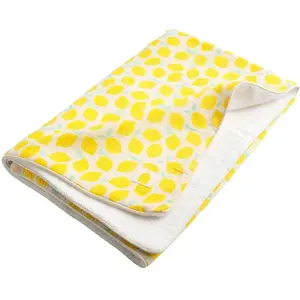Sauthon Serviette de plage Citron Pop (90 x 90 cm) pas cher