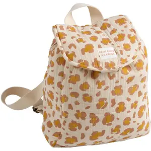Sauthon Sac à dos maternelle en gaze de coton léopard - PETIT CHOU pas cher