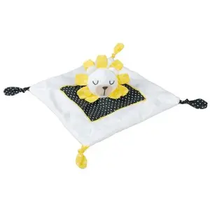 Doudou mouchoir - SAUTHON - Pluche - Blanc - 30x30x5 cm - EN71-1-2-3 pas cher
