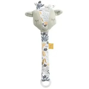 Sauthon Attache-tétine en coton cerf vert tilleul pas cher