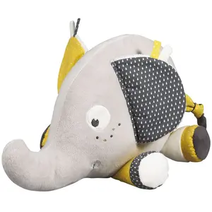 Doudou - SAUTHON - Babyfan - Velours - Gris - A partir de 1 mois pas cher
