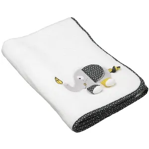 Couverture bébé - Sauthon - Babyfan - Blanc - 75x100cm - Polyester pas cher
