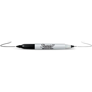 Papermate Sharpie Twin Tip permanent marker zwart pas cher