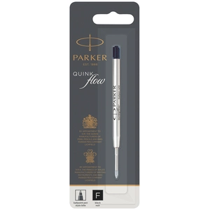 PARKER recharge bille Quinkflow, pointe fine, noire, blister X 1 pas cher
