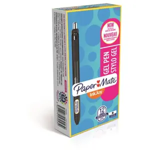 Papermate Stylo à encre gel Paper Mate InkJoy 0,7 mm Noir pas cher