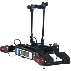 Porte-vélos sur attelage norauto e-fit 100-2 pour 2 vélos compatible v...
