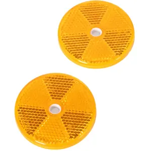 2 catadioptres ronds oranges 2en1 norauto pas cher