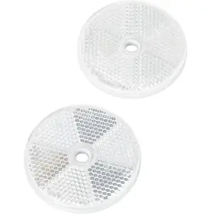 2 catadioptres ronds blancs 2en1 norauto pas cher