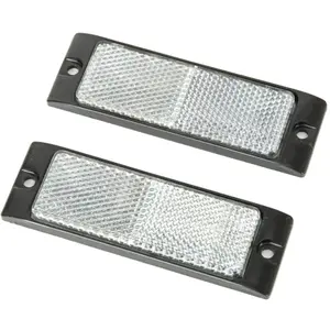 2 catadioptres rectangulaires blancs 2en1 norauto pas cher