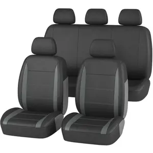 Noname Jeu complet de housses universelles voiture 1er prix gris et noir pas cher