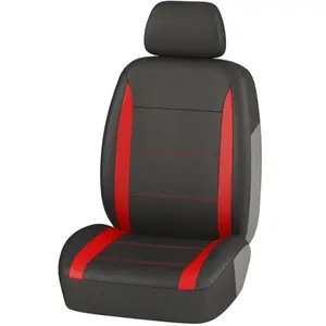 Noname 1 housse universelle siège avant voiture 1er prix noir et rouge pas cher