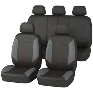 Jeu complet de housses universelles voiture norauto hathor noir et gri... pas cher