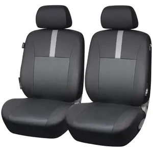 Jeu de 2 housses universelles sièges avant voiture norauto uranus noir avec certification kba pas cher
