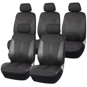 Jeu complet de housses universelles voiture norauto mars noir et rouge avec certificat kba pas cher