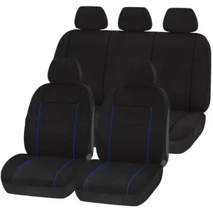 Noname Jeu complet de housses universelles voiture 1er prix noir et bleu pas cher