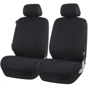 Jeu de 2 housses universelles sièges avant voiture norauto ceres noir ... pas cher