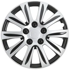 4 enjoliveurs gris/noir norauto 14 pouces pas cher