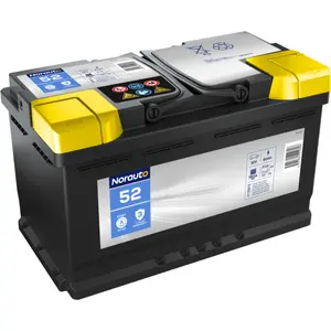 Batterie start & stop norauto agm bv52 80 ah - 760 a pas cher