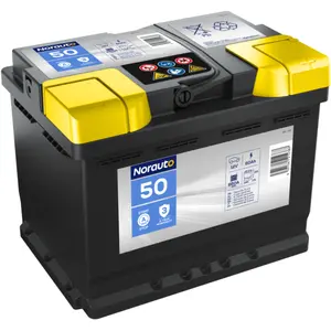 Batterie start & stop norauto agm bv50 60 ah - 660 a pas cher