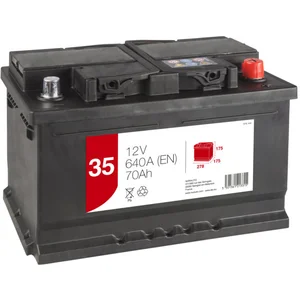 Batterie 1er prix bvp35 70 ah - 640 a pas cher