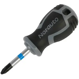 Tournevis court pozidriv cruciforme pz2 norauto pas cher