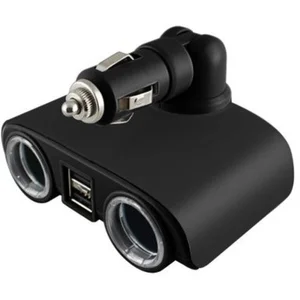 Double prise allume-cigare norauto avec 2 ports usb 12v/24v 10a pas cher