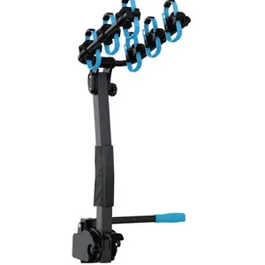 Porte-vélos d'attelage suspendu norauto slim 100-3v2 pour 3 vélos