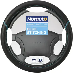 Couvre volant norauto en silicone noir et bleu