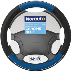 Couvre volant chrome norauto bleu pas cher