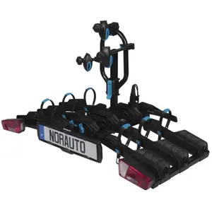 Porte-vélos sur attelage norauto e-fit 200-3 pour 3 vélos compatible vélo électrique