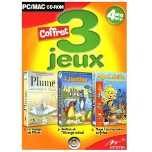 Emme Interactive Coffret 3 Jeux : Justine Et L'étrange Animal + Le Voyage De Plume + Maya L'abeille Pc